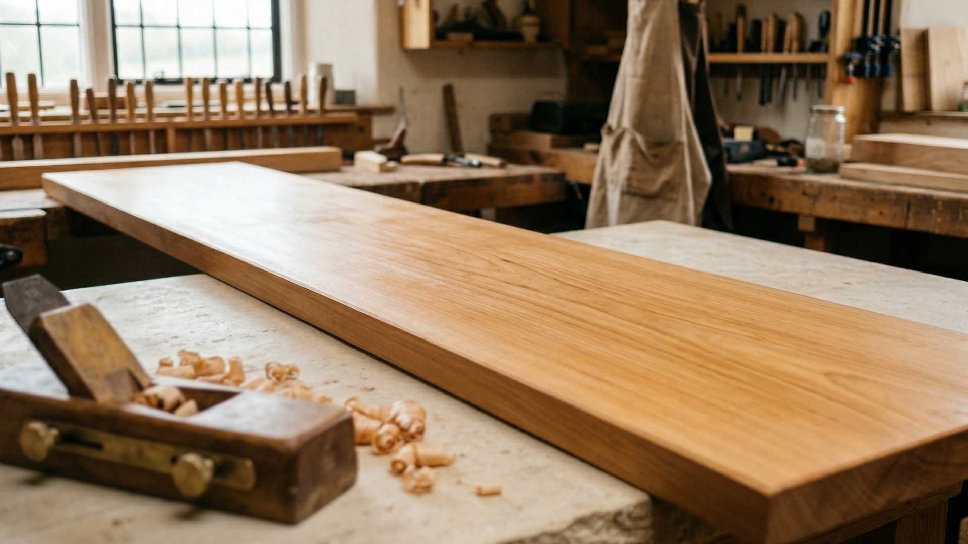 Smooth beech hardwood board ideal for beginner woodworking projects