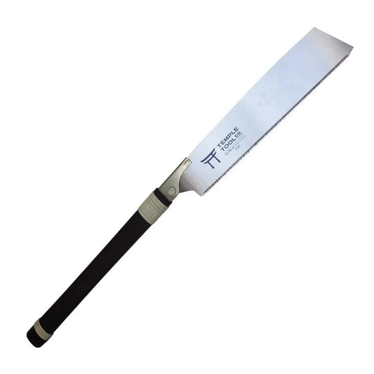 Temple Tool Kataba pull saw with black handle and sharp teeth blade for woodworking