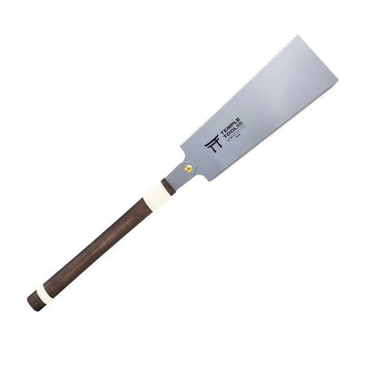Temple Tool Ryoba Saw 240mm with wooden handle and dual-edged blade for woodworking