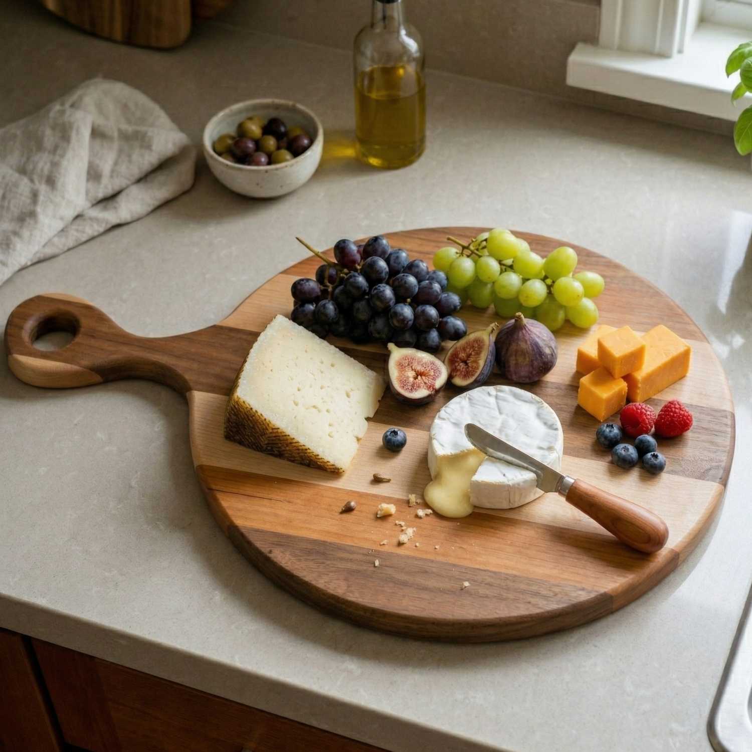 Artisan curated cheese and charcuterie board by The Makers Society.