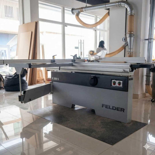 Felder table saw machine at The Makers Society Dubai