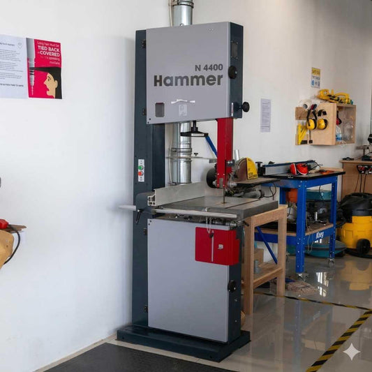 Hammer N 4400 band saw in a workshop setting