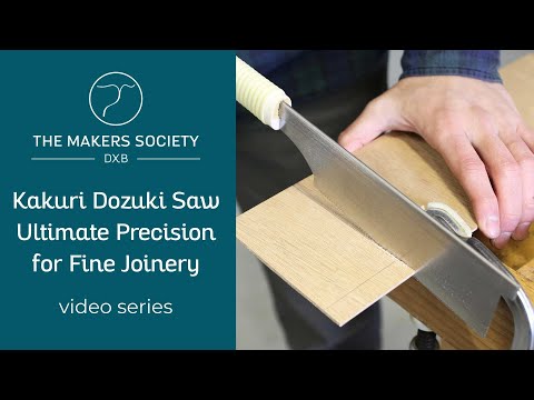 Precision woodworking with the Kakuri Dozuki saw for clean and fine joinery cuts